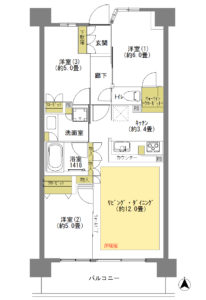3LDKのマンションを検討する際に理解しておきたい、代表的な2つの間取り
